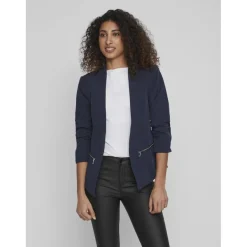 Blazer regular fit col italien bleu Alice