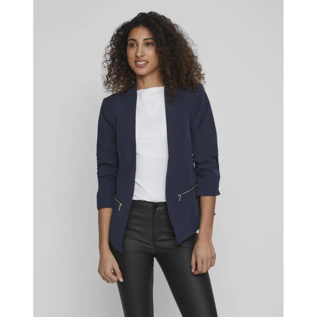 Blazer regular fit col italien bleu Alice