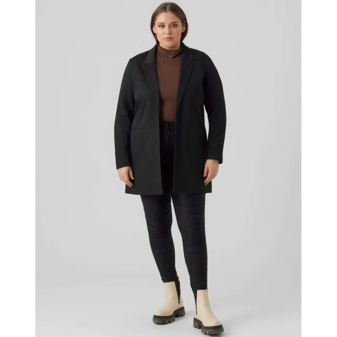 Blazer revers à encoche - Noir
