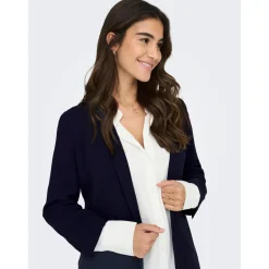 Blazer Revers châle Long bleu