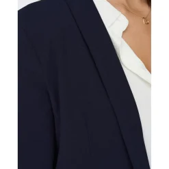 Blazer Revers châle Long bleu