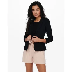 Blazer Revers en pointe Longueur midi noir