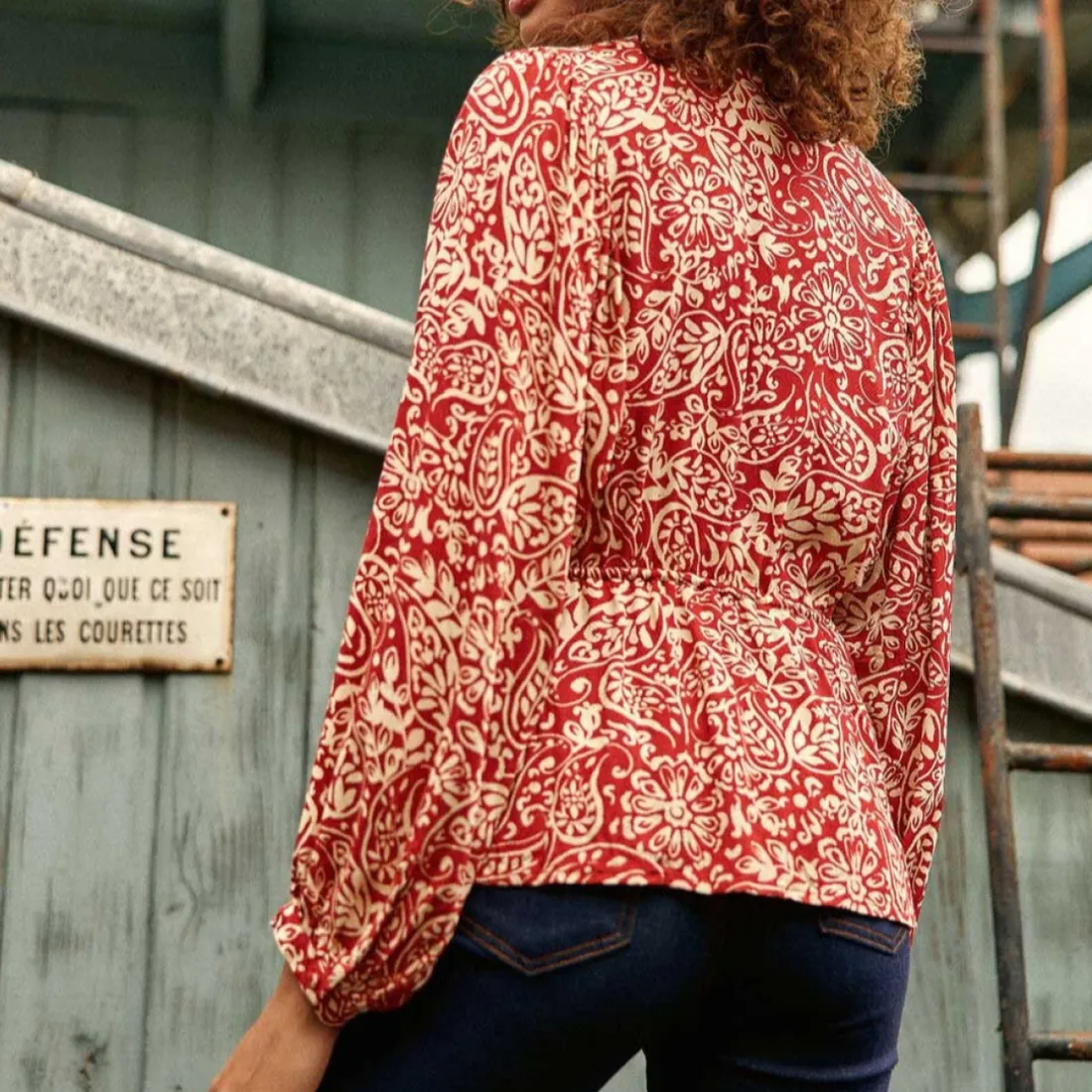 Blouse BERENICE cachemire en viscose