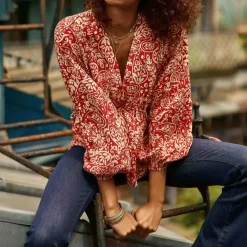 Blouse BERENICE cachemire en viscose
