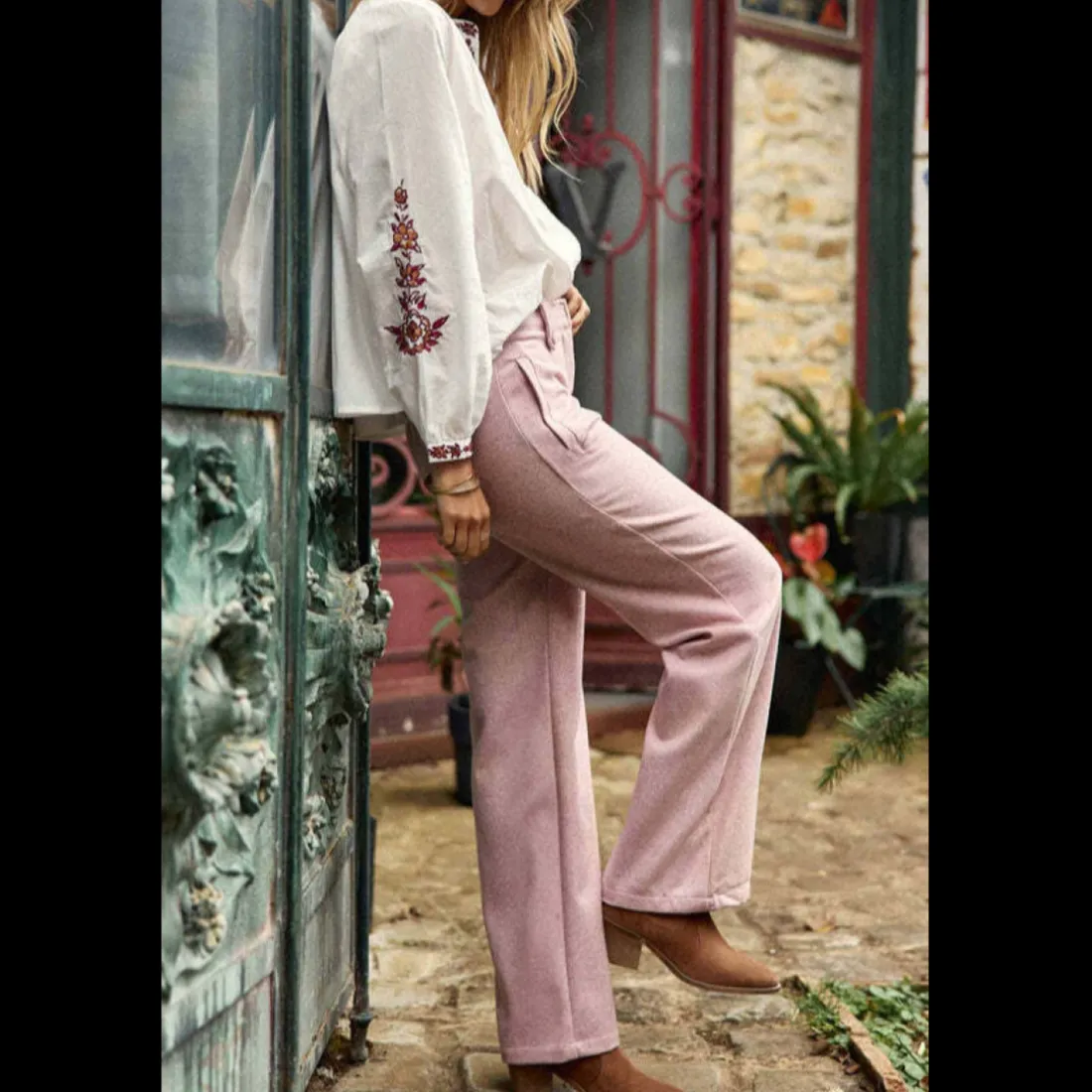 Blouse BERLIA blanc en coton