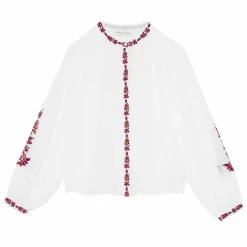 Blouse BERLIA blanc en coton