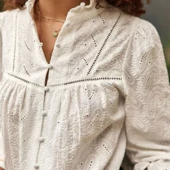 Blouse BLUM blanc en coton