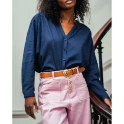 Blouse BOLIA marine en coton