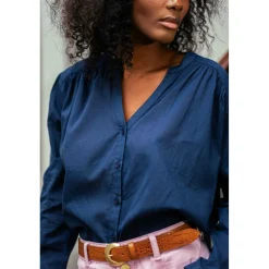 Blouse BOLIA marine en coton