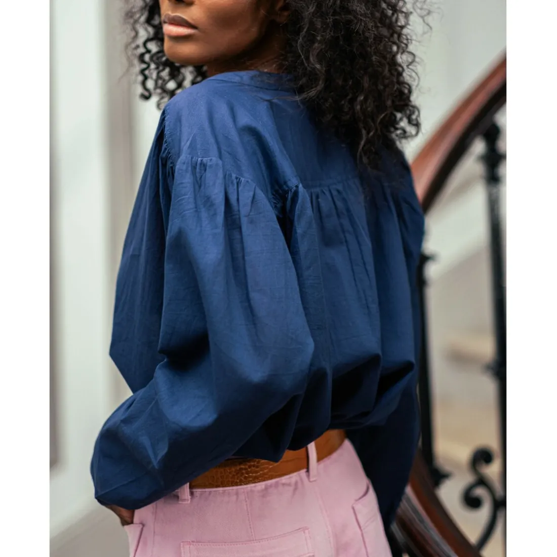 Blouse BOLIA marine en coton