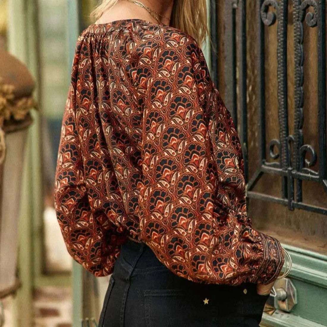 Blouse BONTI romano rouge