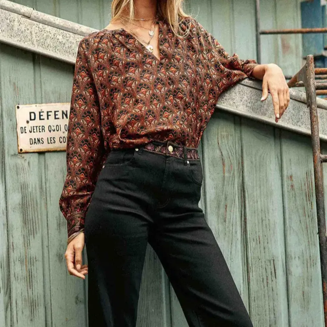 Blouse BONTI romano rouge