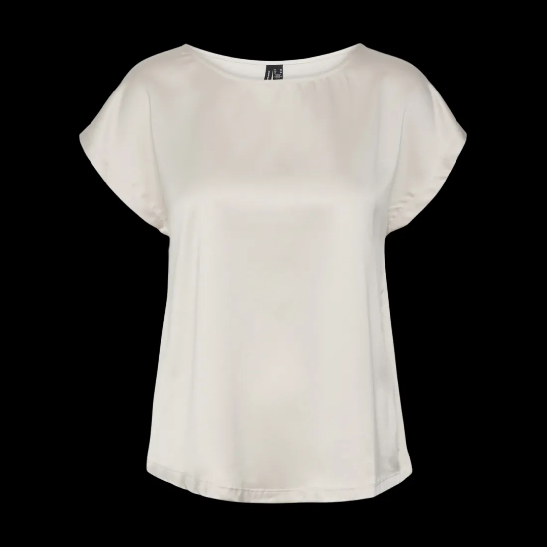 Blouse col rond manches larges manches courtes gris Tia