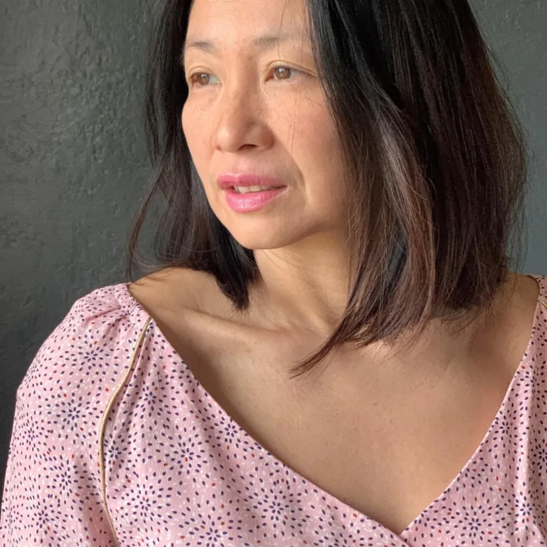 Blouse Daily - Confetti rose en viscose