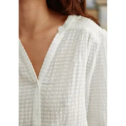 Blouse en coton BAILEY blanc