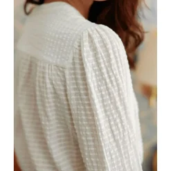 Blouse en coton BAILEY blanc