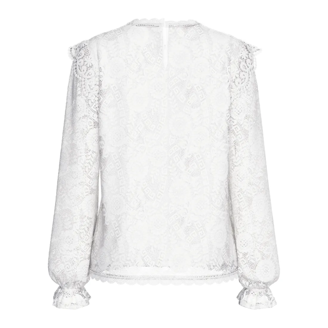 Blouse en dentelle manches longues Colline blanc écru Tia