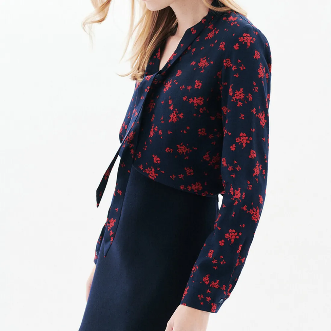 Blouse femme noire en viscose