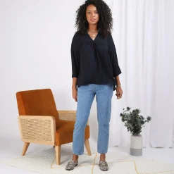 Blouse fluide manches 3/4 Eve
