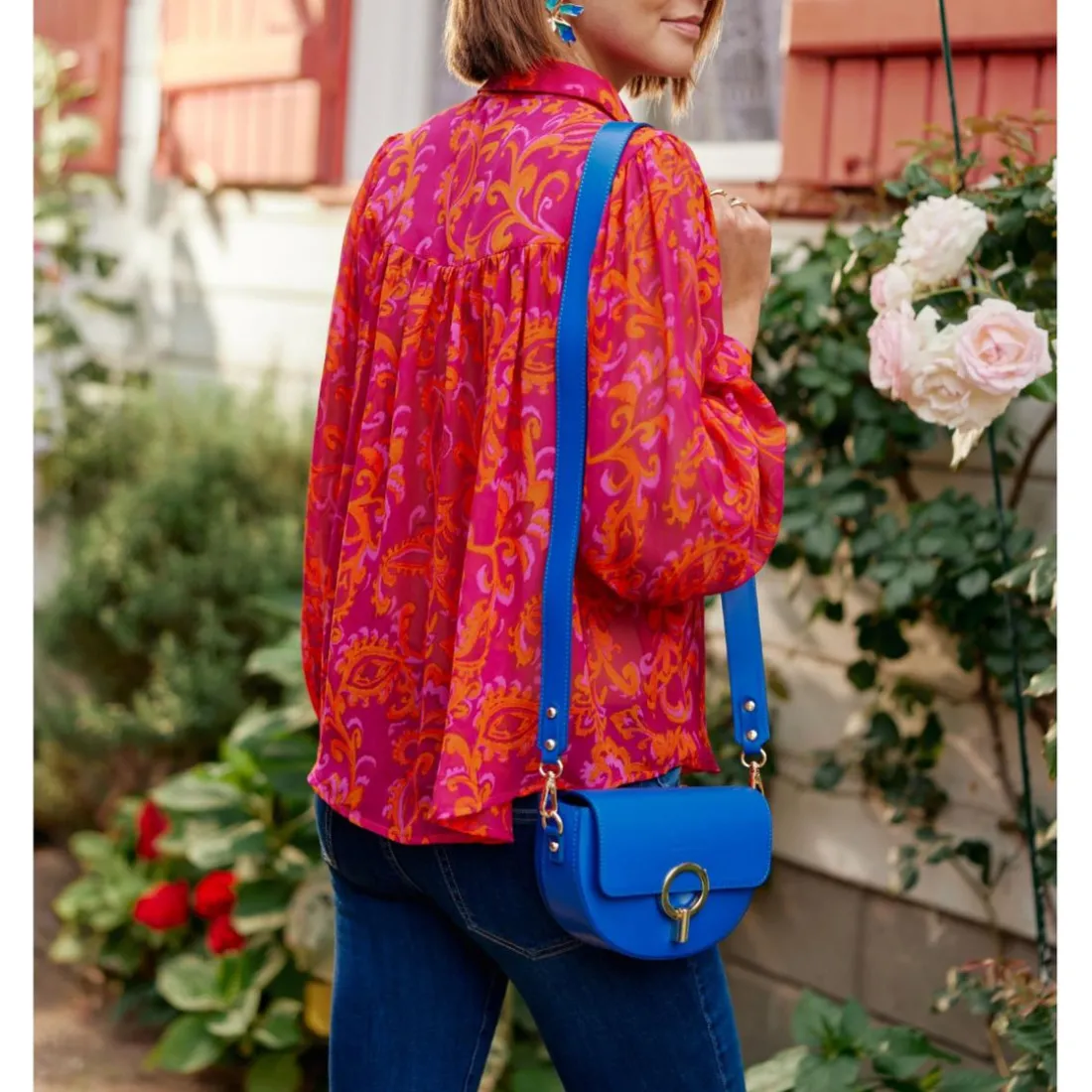 Blouse JOAO - Rose/Orange