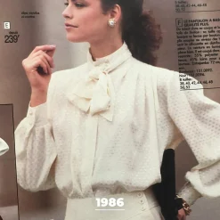 Blouse Lavallière Meng noir