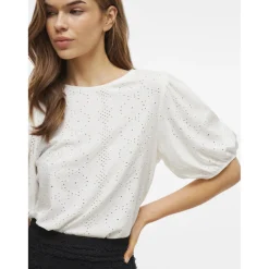 Blouse manches 2/4 Kally blanc Ella