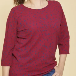 Blouse manches 3/4 noeud bas du dos femme