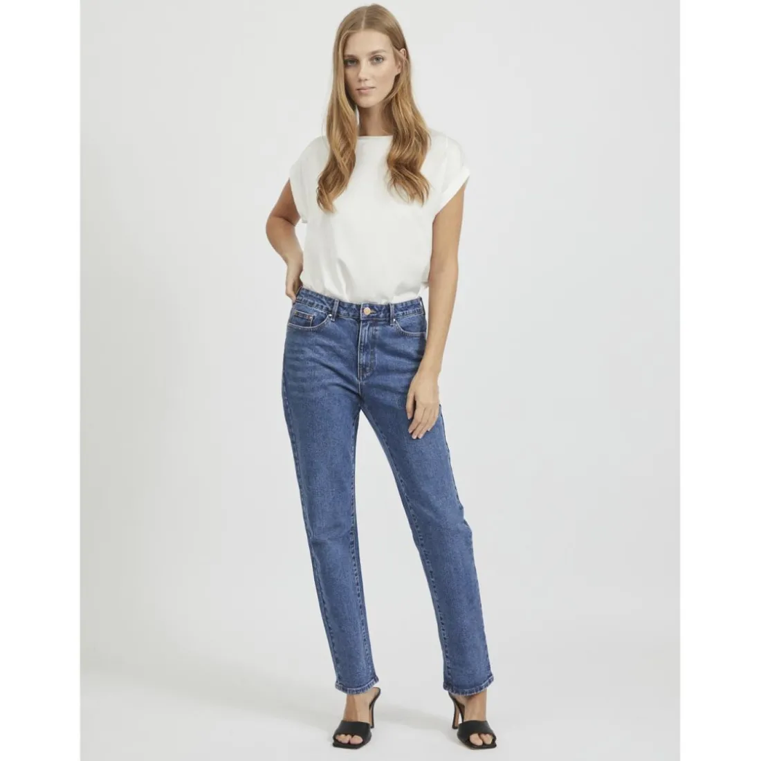 Blouse manches courtes blanc Ava