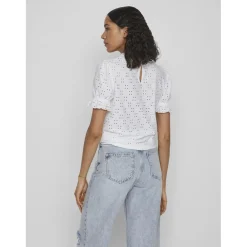 Blouse manches courtes blanc Quin