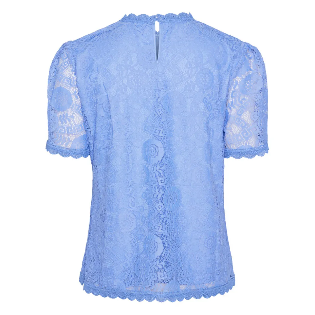 Blouse manches courtes en dentelle Colline bleu Nia