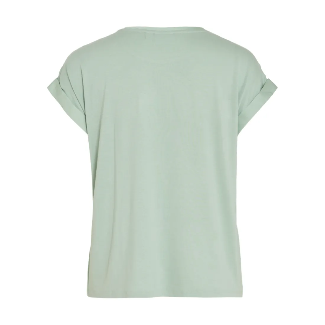 Blouse manches courtes en satin Ellette vert June