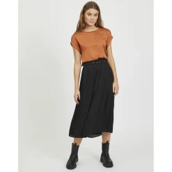Blouse manches courtes marron Opal