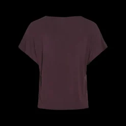 Blouse manches courtes violet Lara