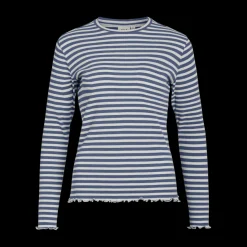 Blouse manches longues bleu