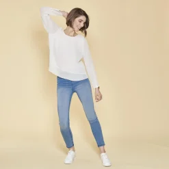 Blouse manches longues doublée femme