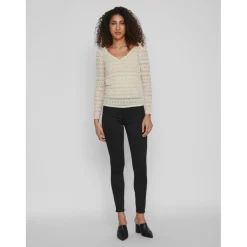 Blouse manches longues gris clair Hazel