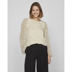 Blouse manches longues gris