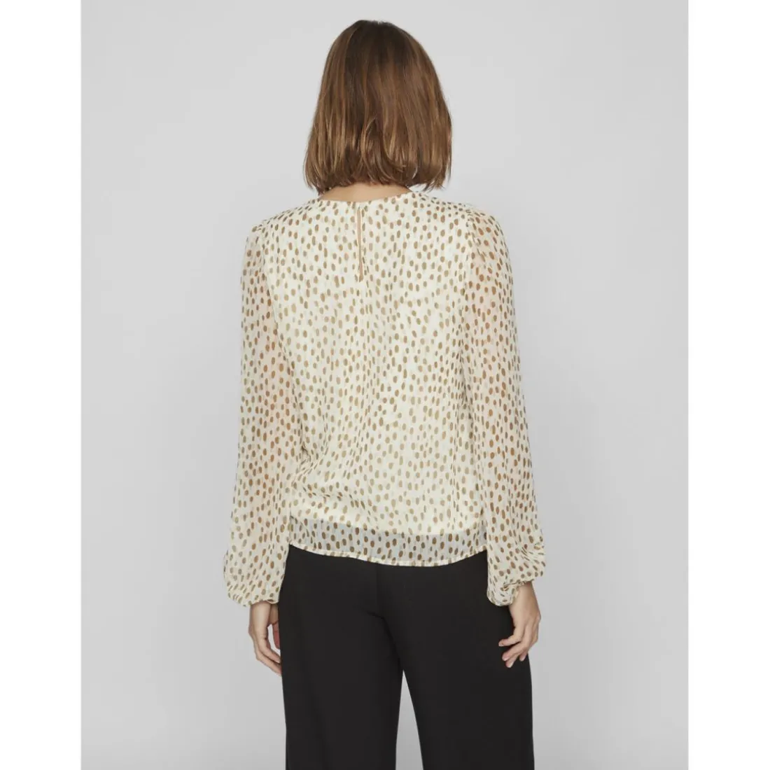 Blouse manches longues gris