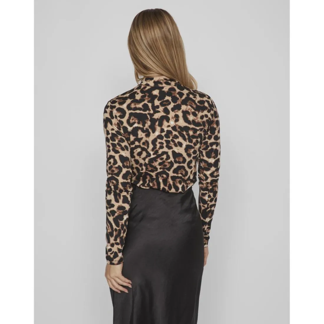 Blouse manches longues marron clair