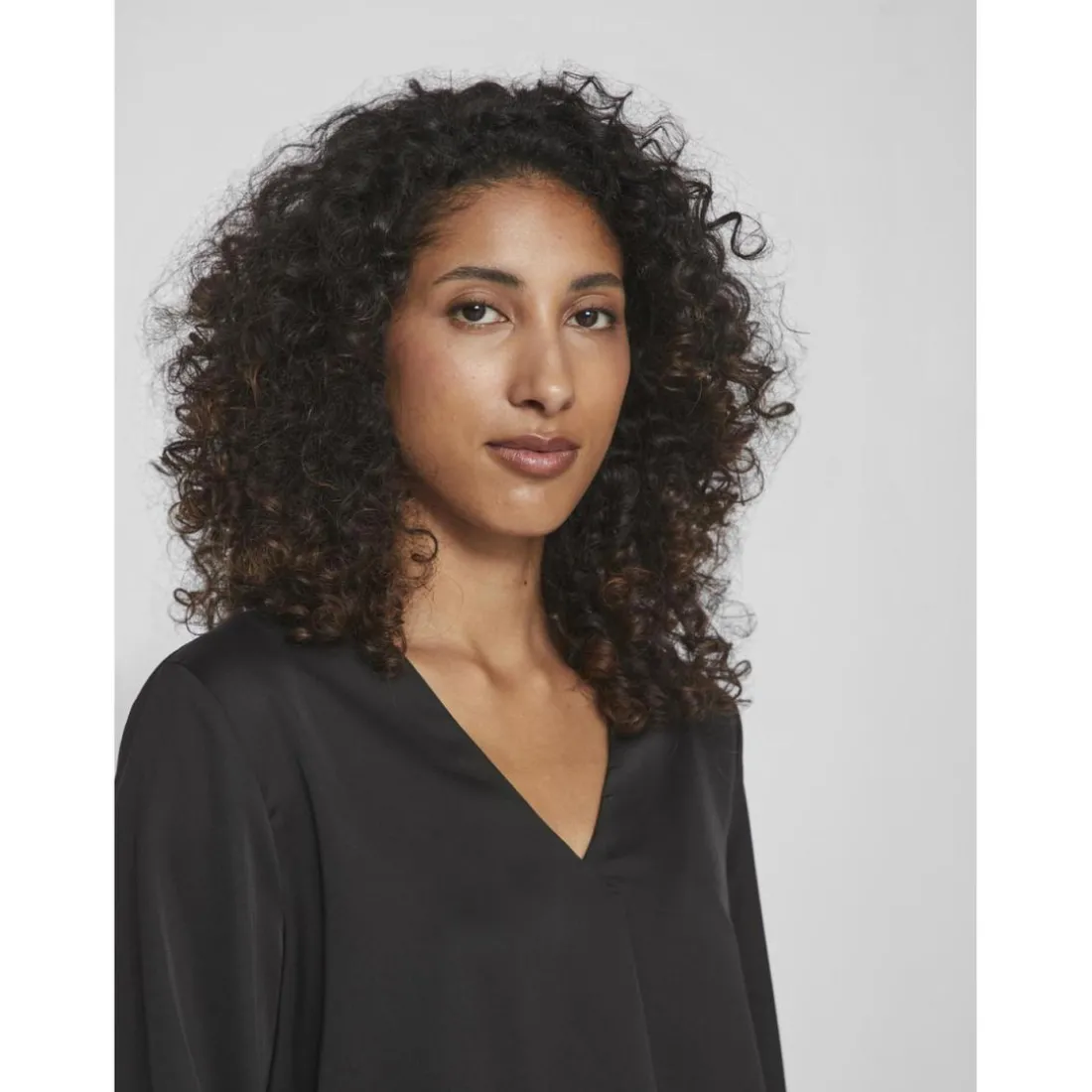 Blouse manches longues noir Louise