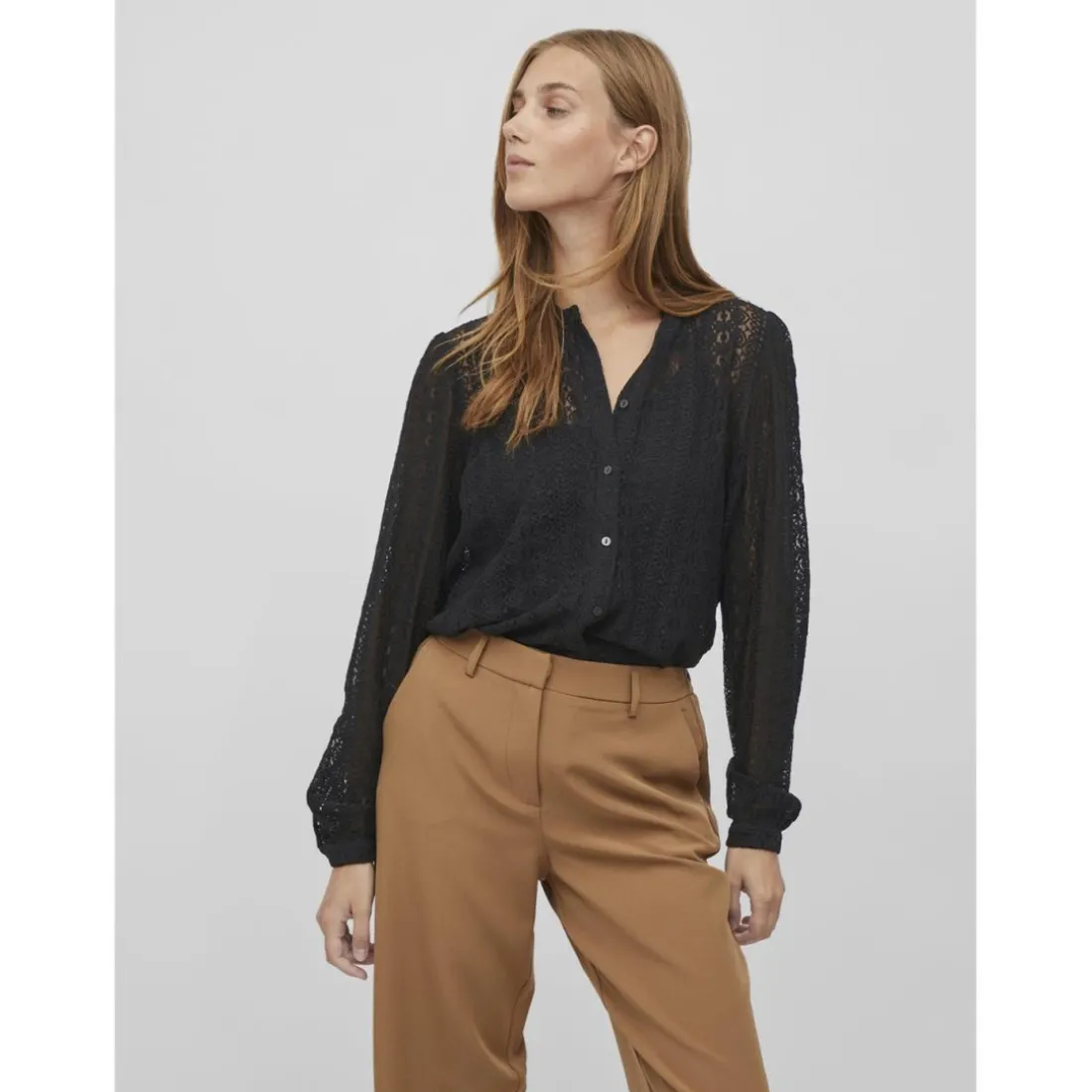 Blouse manches longues noir Clio