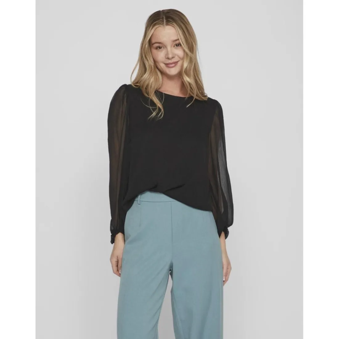Blouse manches longues noir Hope