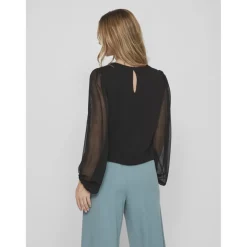 Blouse manches longues noir Hope