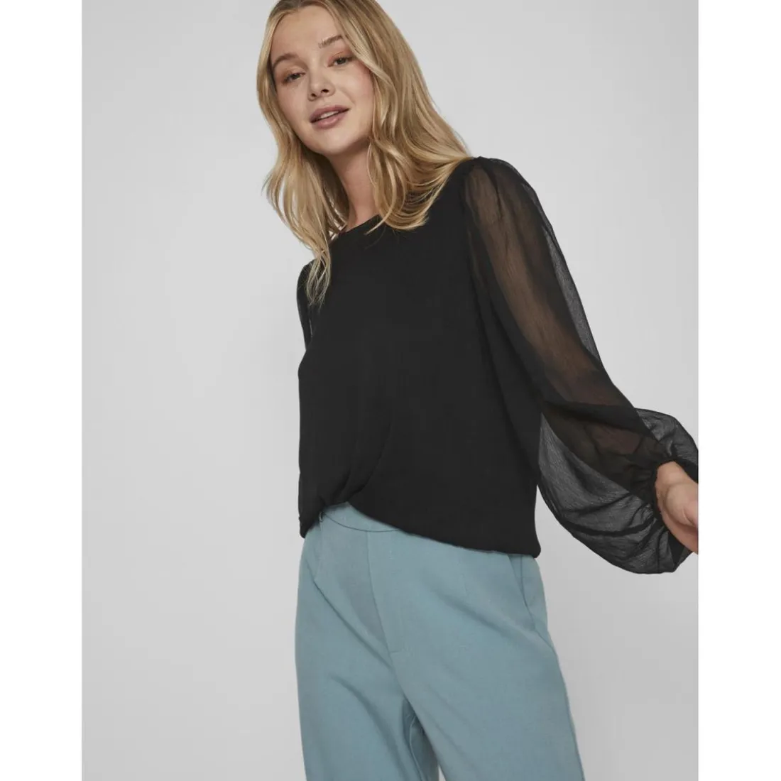 Blouse manches longues noir Hope
