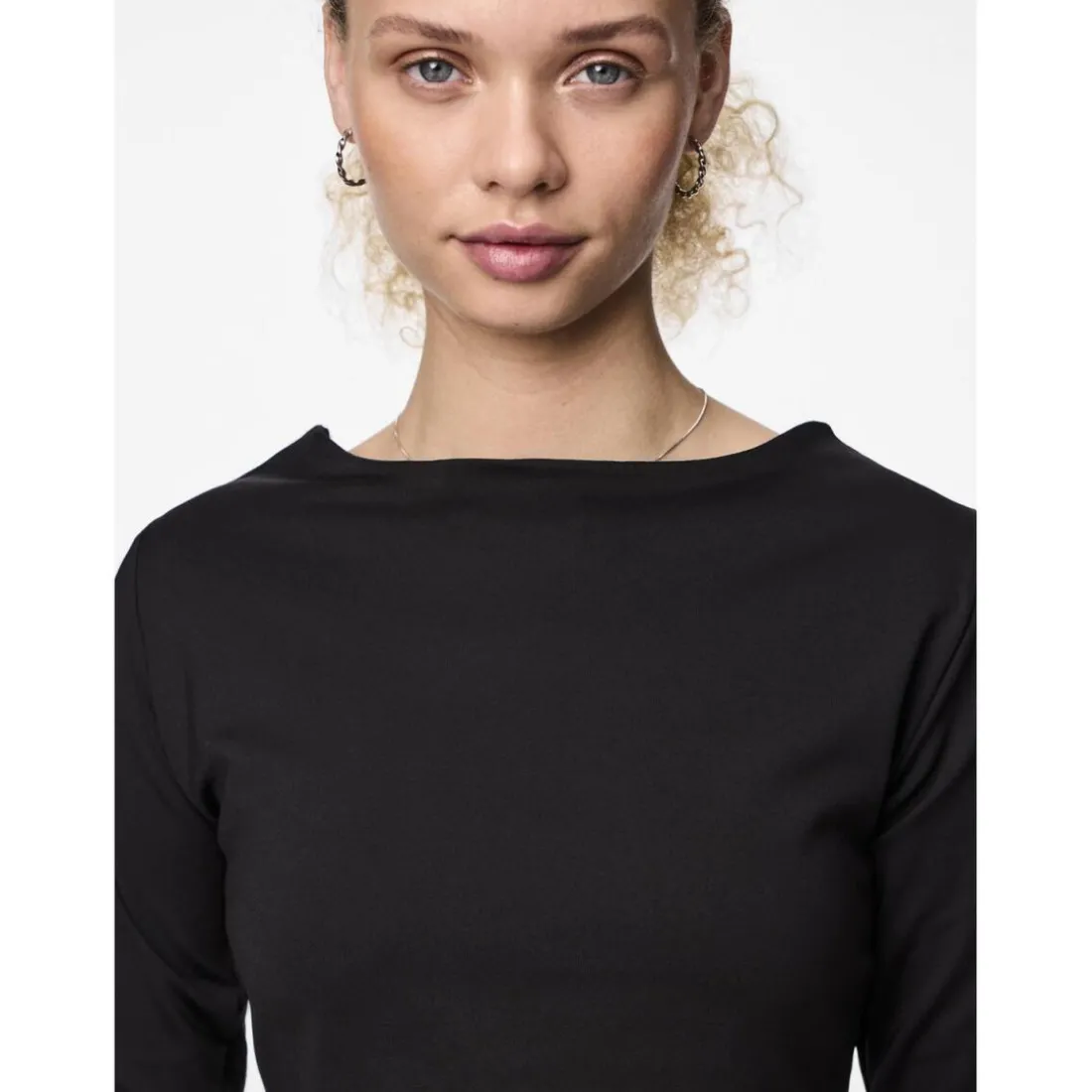 Blouse reversible manches longues Neja noir Maud