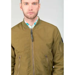 Blouson DINOL vert en coton