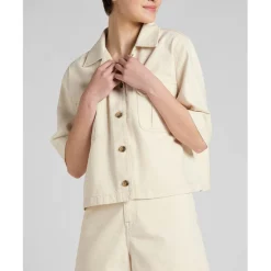 Blouson Femme en Coton écru