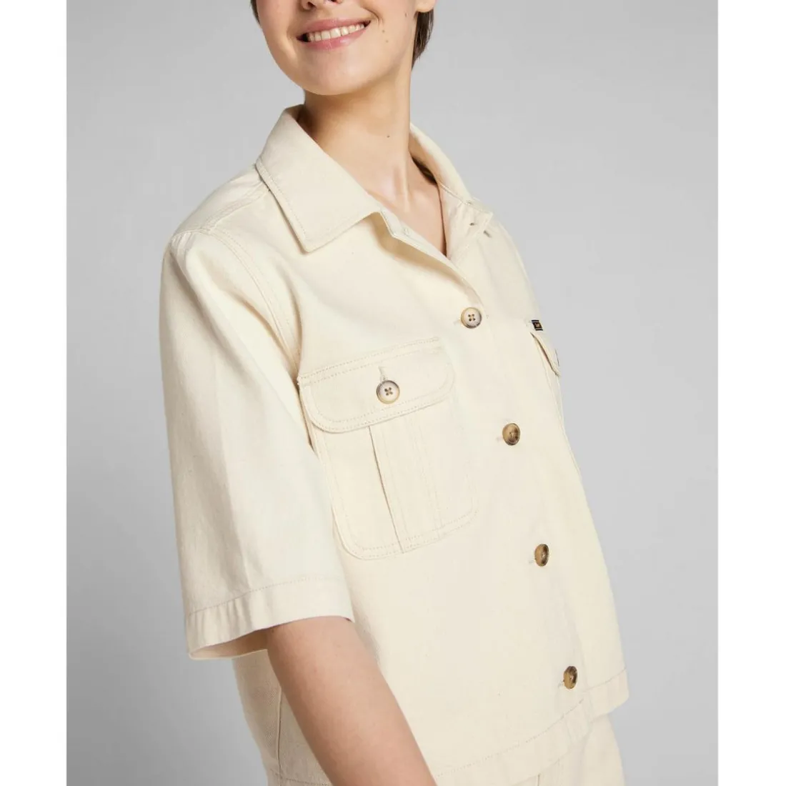 Blouson Femme en Coton écru