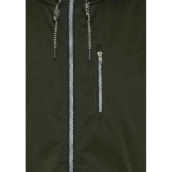 Blouson Vert manches longues à capuche