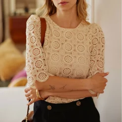 Blousse pour Femme LORINY - Beige